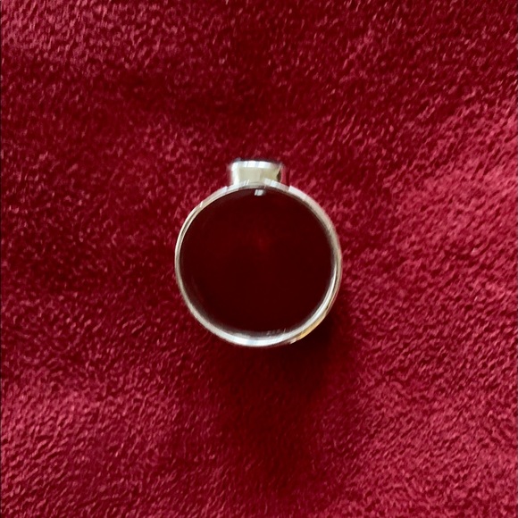 Blue topaz sterling silver spinner ring. - Picture 7 of 7